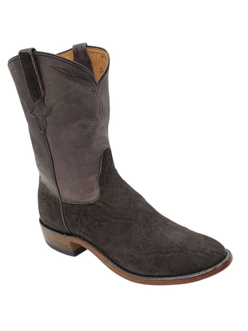 NEW Rios 13D Elephant Exotic Chocolate Brown Mens Roper Cowboy Western Boots